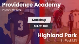 Matchup: Providence Academy vs. Highland Park  2018