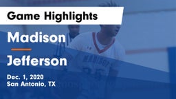 Madison  vs Jefferson  Game Highlights - Dec. 1, 2020