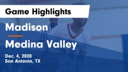 Madison  vs Medina Valley  Game Highlights - Dec. 4, 2020