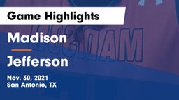 Madison  vs Jefferson  Game Highlights - Nov. 30, 2021
