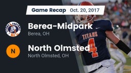 Recap: Berea-Midpark  vs. North Olmsted  2017