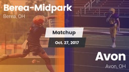 Matchup: Berea-Midpark High S vs. Avon  2017