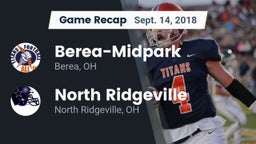 Recap: Berea-Midpark  vs. North Ridgeville  2018