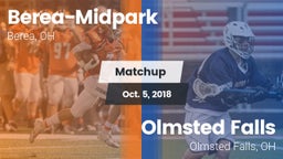 Matchup: Berea-Midpark High S vs. Olmsted Falls  2018