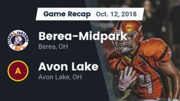 Recap: Berea-Midpark  vs. Avon Lake  2018