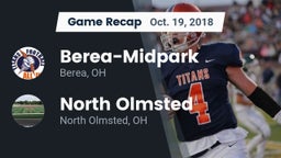 Recap: Berea-Midpark  vs. North Olmsted  2018