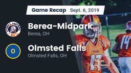 Recap: Berea-Midpark  vs. Olmsted Falls  2019