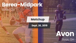 Matchup: Berea-Midpark vs. Avon  2019