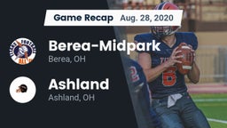Recap: Berea-Midpark  vs. Ashland  2020