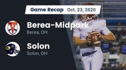 Recap: Berea-Midpark  vs. Solon  2020