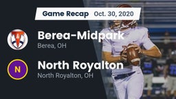 Recap: Berea-Midpark  vs. North Royalton  2020