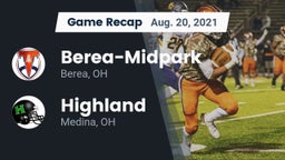 Recap: Berea-Midpark  vs. Highland  2021