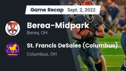 Recap: Berea-Midpark  vs. St. Francis DeSales  (Columbus) 2022
