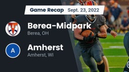 Recap: Berea-Midpark  vs. Amherst  2022