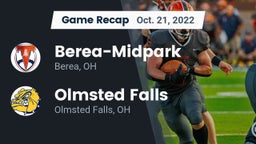 Recap: Berea-Midpark  vs. Olmsted Falls  2022