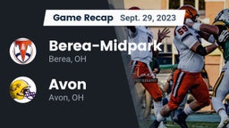 Recap: Berea-Midpark  vs. Avon  2023
