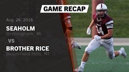 Recap: Seaholm  vs. Brother Rice  2016