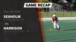 Recap: Seaholm  vs. Harrison  2016