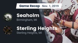 Recap: Seaholm  vs. Sterling Heights  2019