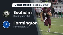 Recap: Seaholm  vs. Farmington  2020