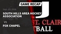 Recap: South Hills Area Hockey Association vs. Fox Chapel 2016