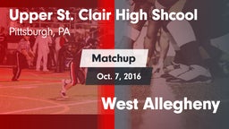 Matchup: Upper St. Clair vs. West Allegheny 2016