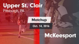 Matchup: Upper St. Clair vs. McKeesport 2016