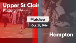 Matchup: Upper St. Clair vs. Hampton 2016