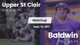 Matchup: Upper St. Clair vs. Baldwin  2017