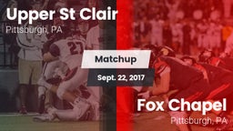 Matchup: Upper St. Clair vs. Fox Chapel  2017