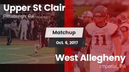 Matchup: Upper St. Clair vs. West Allegheny  2017