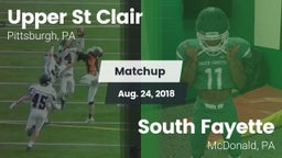 Matchup: Upper St. Clair vs. South Fayette  2018