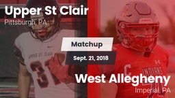 Matchup: Upper St. Clair vs. West Allegheny  2018
