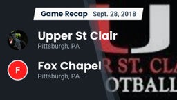 Recap: Upper St Clair vs. Fox Chapel  2018