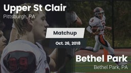 Matchup: Upper St. Clair vs. Bethel Park  2018