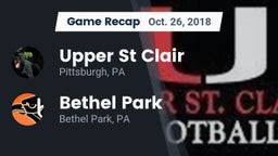 Recap: Upper St Clair vs. Bethel Park  2018