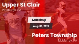 Matchup: Upper St. Clair vs. Peters Township  2019