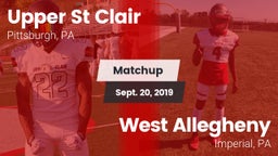 Matchup: Upper St. Clair vs. West Allegheny  2019