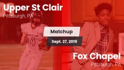 Matchup: Upper St. Clair vs. Fox Chapel  2019