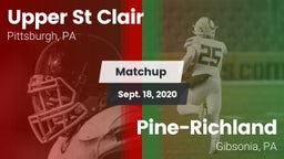 Matchup: Upper St. Clair vs. Pine-Richland  2020
