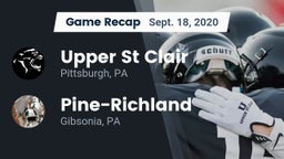 Recap: Upper St Clair vs. Pine-Richland  2020