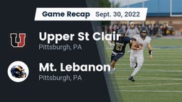 Recap: Upper St Clair vs. Mt. Lebanon  2022