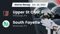 Recap: Upper St Clair vs. South Fayette  2022