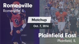 Matchup: Romeoville High vs. Plainfield East  2016