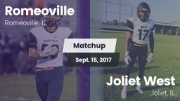 Matchup: Romeoville High vs. Joliet West  2017