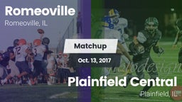 Matchup: Romeoville High vs. Plainfield Central  2017