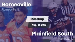 Matchup: Romeoville High vs. Plainfield South  2018