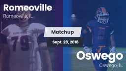 Matchup: Romeoville High vs. Oswego  2018
