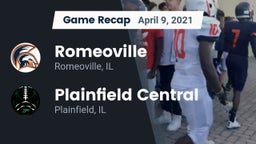 Recap: Romeoville  vs. Plainfield Central  2021
