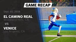 Recap: El Camino Real  vs. Venice  2016